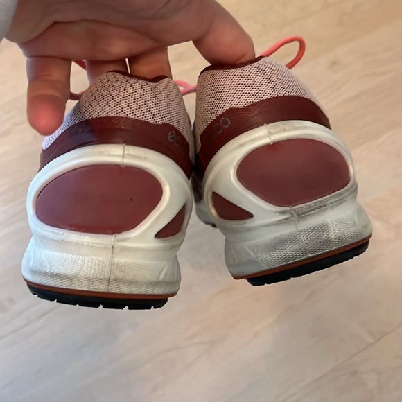 Ecco Biom Fjuel Racer Women's Running Shoes Peach Pink Beige - Picture 7 of 10